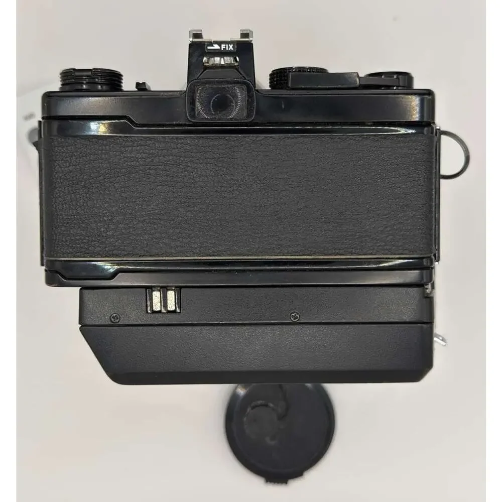 Olympus OM-1 35mm Film Camera w/ Tokina 35-105mm Lens Winder Case Tested Works